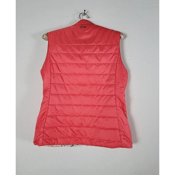 Saint James Women Full Zip Lightweight Reversible Vest Size 6 Red White Sailboat - Picture 4 of 8